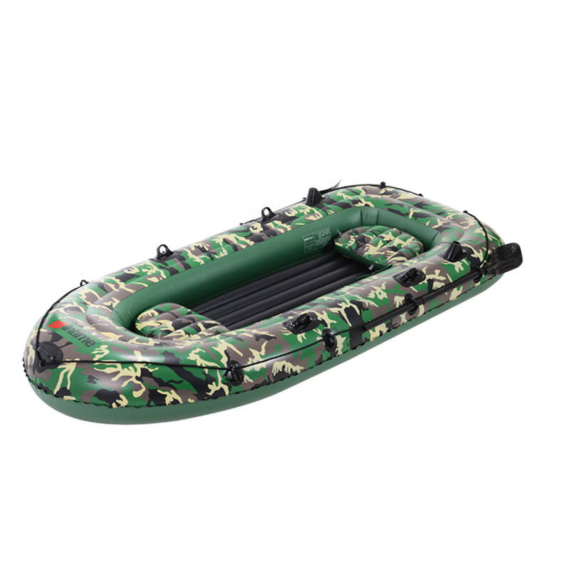 onlinem盎睐玛特盈泰迷彩充气船加厚橡皮艇可加马达双人三人四人钓鱼