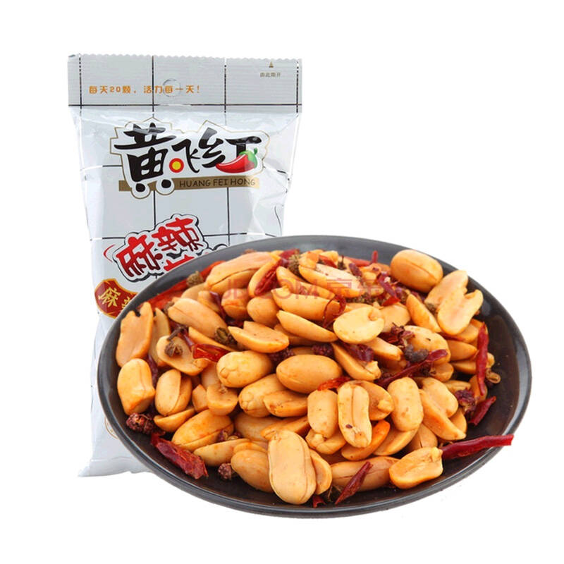零食特产 黄飞红麻辣花生210g