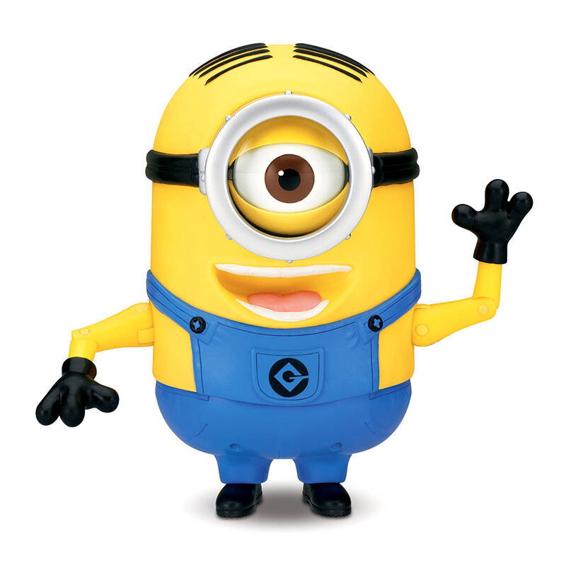 新诚优品 卑鄙的我可动发声仿真小黄人公仔模型 会说话表情丰富 玩具