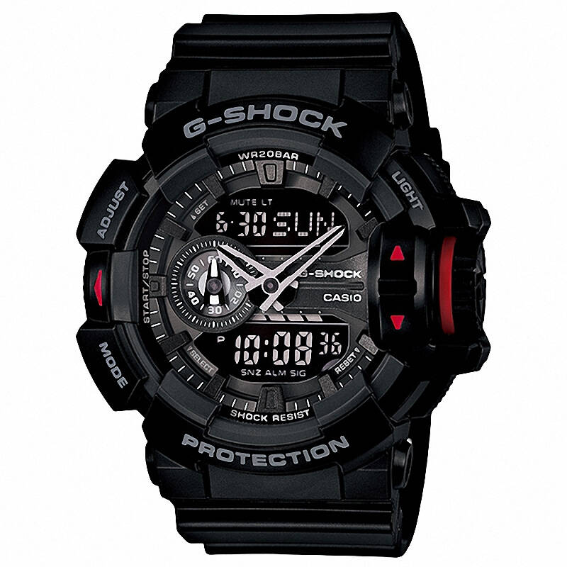 卡西歐(casio)手錶 g-shock ga-400大表盤運動防水男表 ga-400-1b