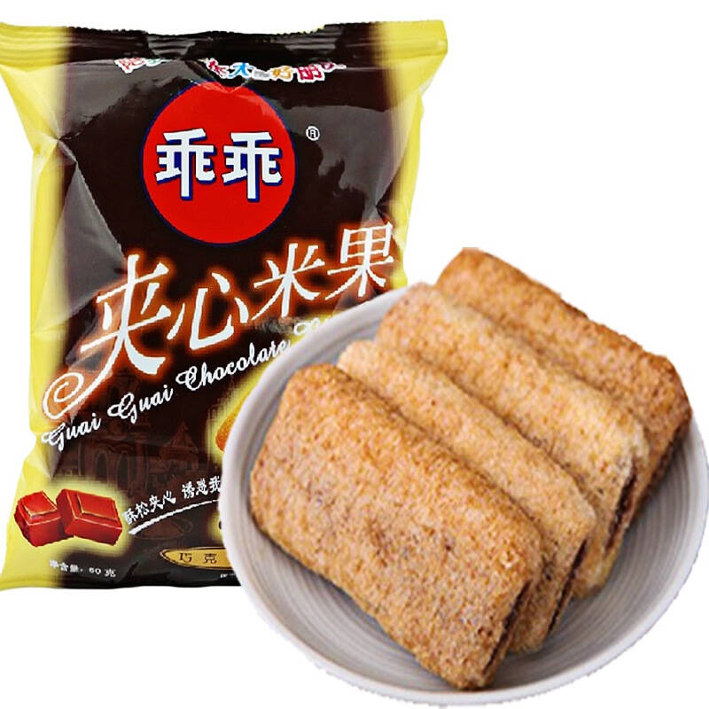 乖乖 夹心米果 巧克力味 50g