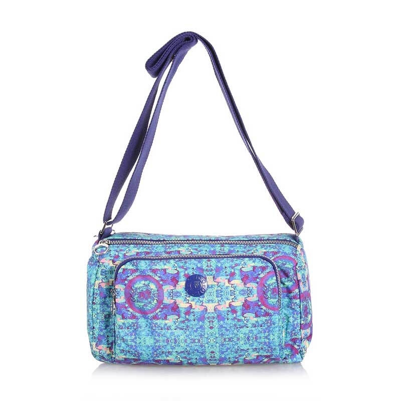 春款女包菲都狄都 fido dido韩版旅行休闲单肩斜挎包横款1412-6 靛