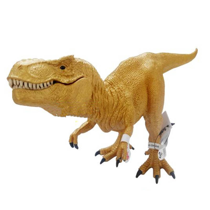 思乐schleich动物模型玩具仿真野生动物恐龙系列 金色霸王龙s72071