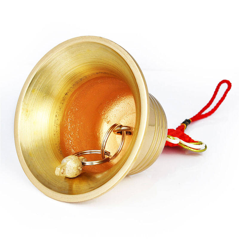 风水阁 铜铃铛风铃 家居装饰摆件铜钟风水摆设工艺品 高6.5cm直径7.