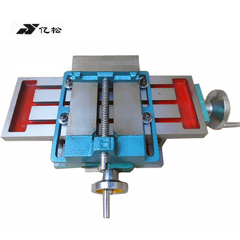 精密450x170mm钻铣床十字工作台十字拖板滑台配平口钳台钻配用 450x