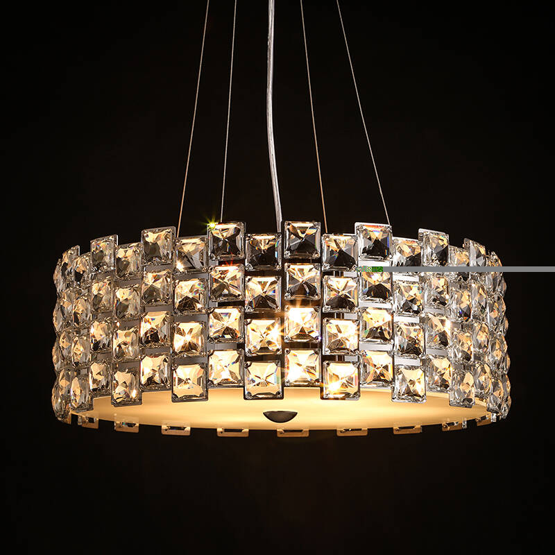 kc灯具现代简约时尚水晶灯罩吊灯 创意餐厅客厅卧室水晶装饰吊灯 kc