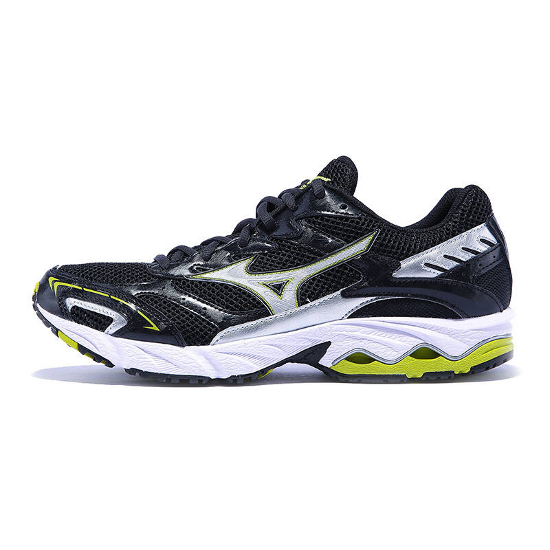 mizuno 美津浓 跑步鞋 运动鞋 男鞋 8kn-23073r 黑/银/绿 39