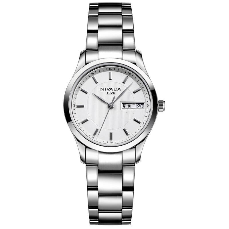 尼维达(nivada)手表 高贵优雅系列石英女表白盘钢带 lq6103-101911
