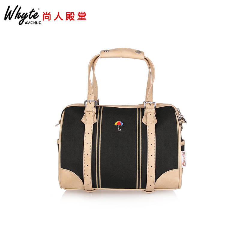 尚人殿堂 sunbrella织物花雨伞遮仔帆布包 女包波士顿包圆桶单肩包