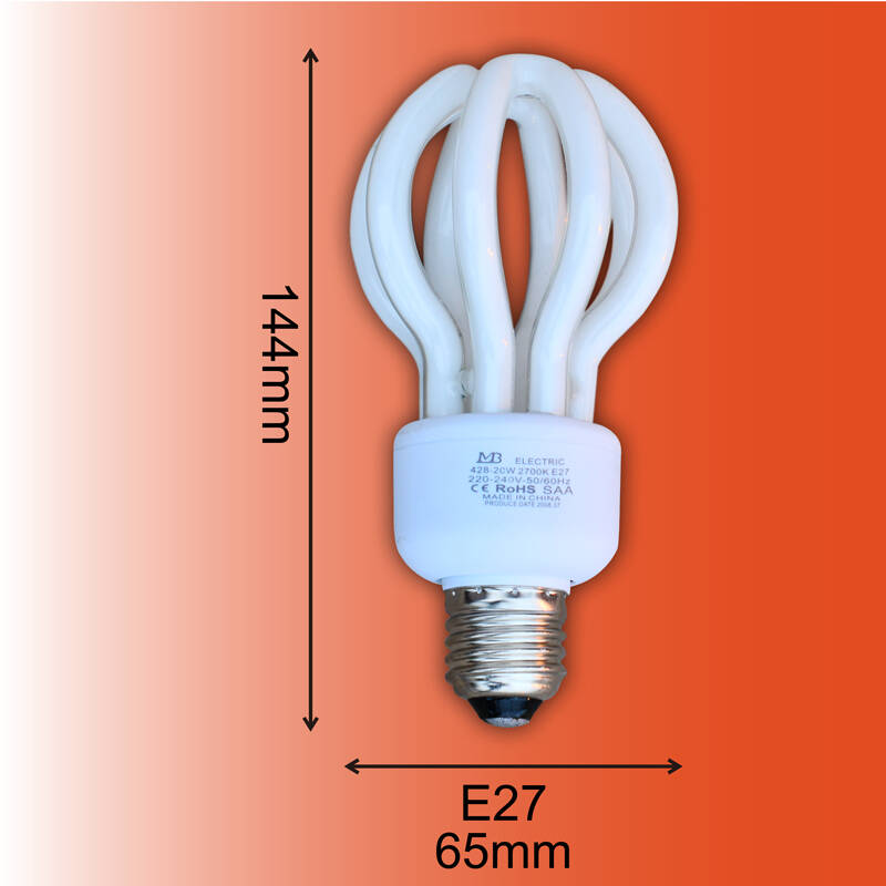 mb e27/2700k/20w/暖黃色螺旋節能燈泡 pncg 280496 5支裝 節能燈5只