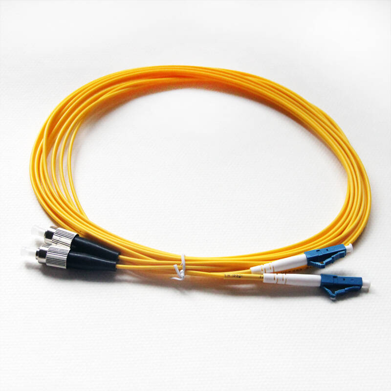 电信级光纤跳线 尾纤跳钎双纤3m2条装(光纤收发器专用) fc-lc 单模 3
