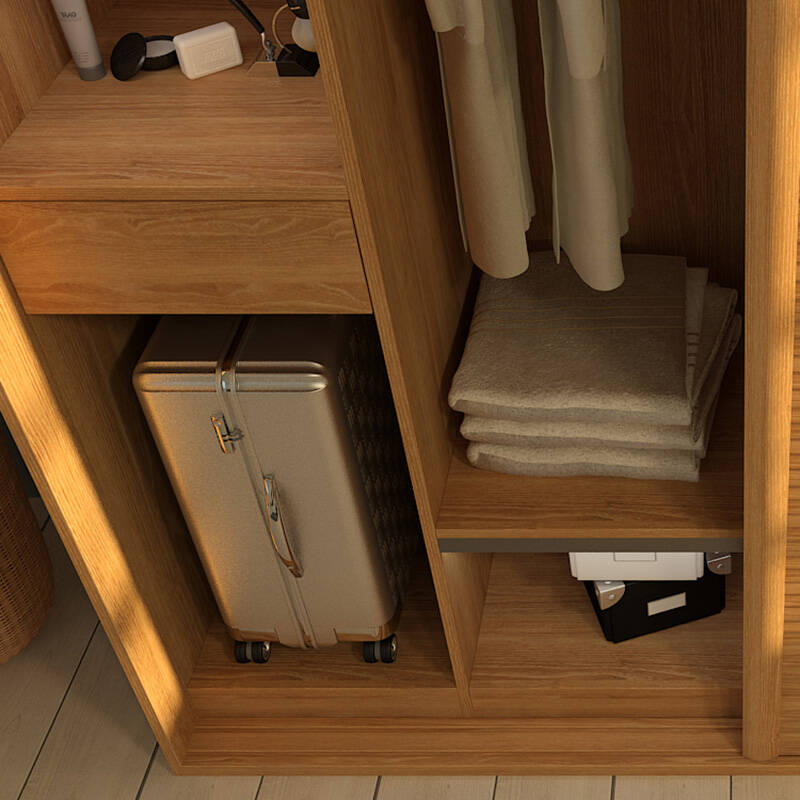 丽维家 成品推拉门衣柜 整体移门衣柜 组合衣柜 静音滑轨 时尚简约