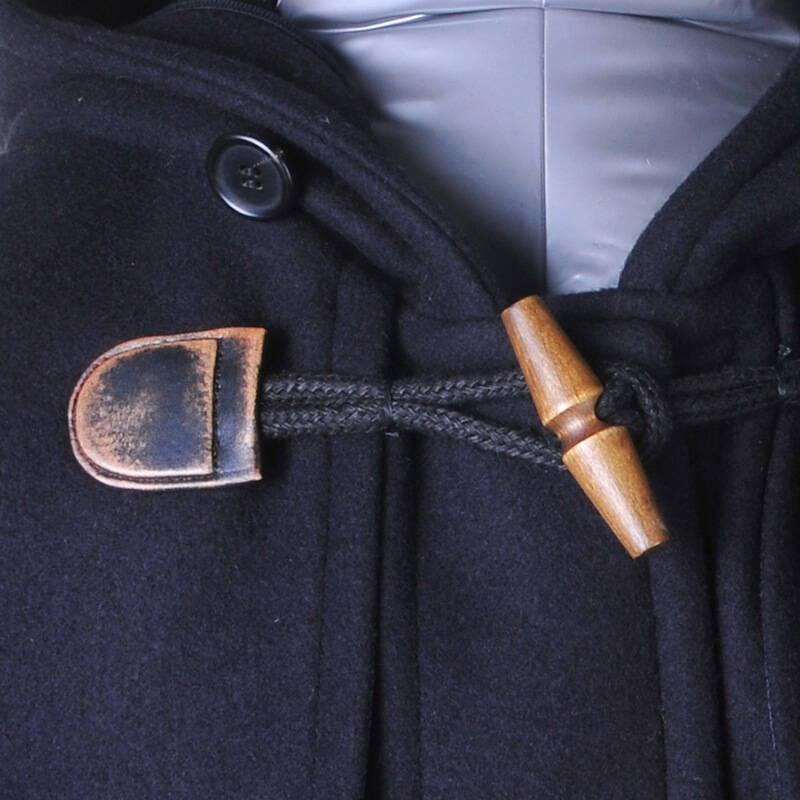 prada 普拉达男士蓝色中长款连帽休闲呢子大衣 秋冬新款呢子外套