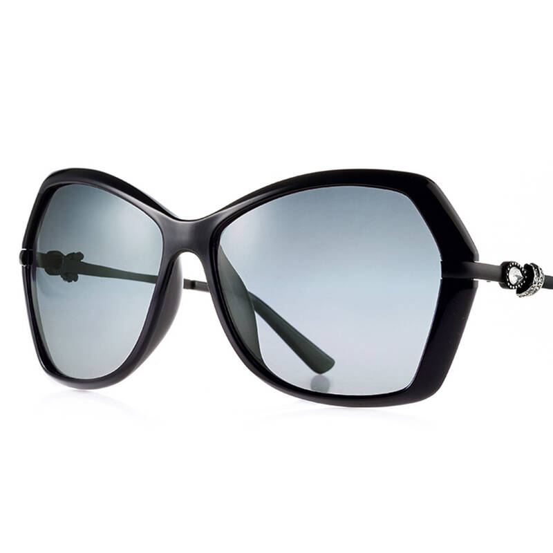 prsr 帕莎眼镜 新款太阳镜女士偏光明星款驾车太阳眼镜墨镜蛤蟆镜t600