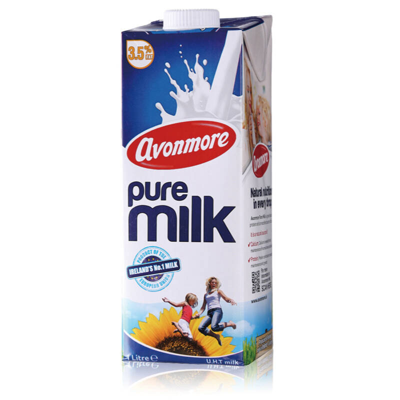 【牛奶商城】爱尔兰进口艾恩摩尔全脂纯牛奶 1l*1盒