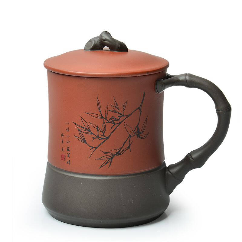 太初天诺茶具龙德堂办公杯手工紫砂个人主人杯虚杯茗谷盖杯泡茶杯功夫