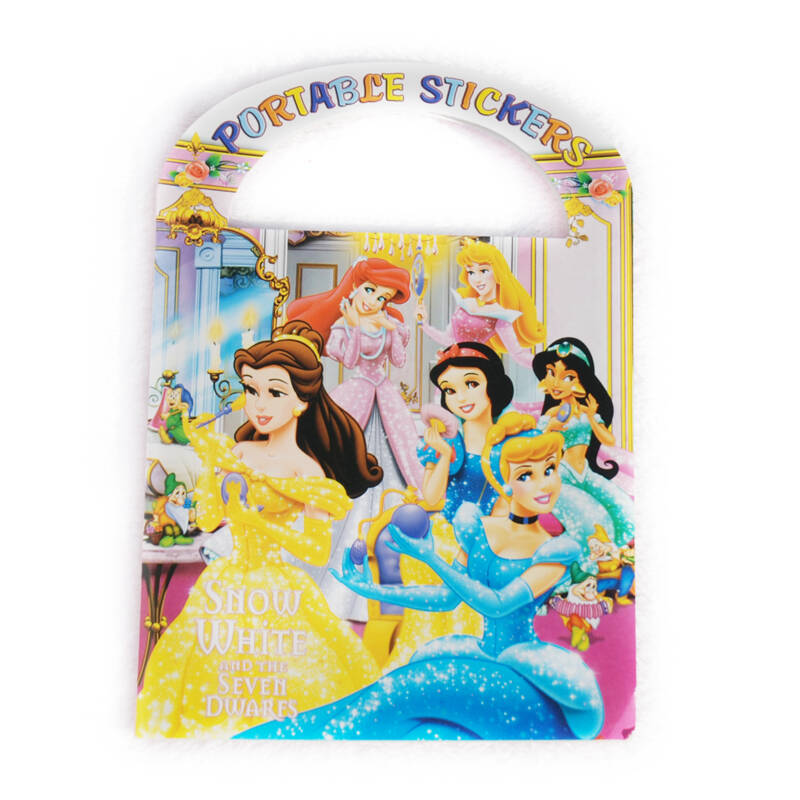 孩派/迪士尼公主/儿童生日派对聚会用品/迪士尼公主贴纸/本/8张