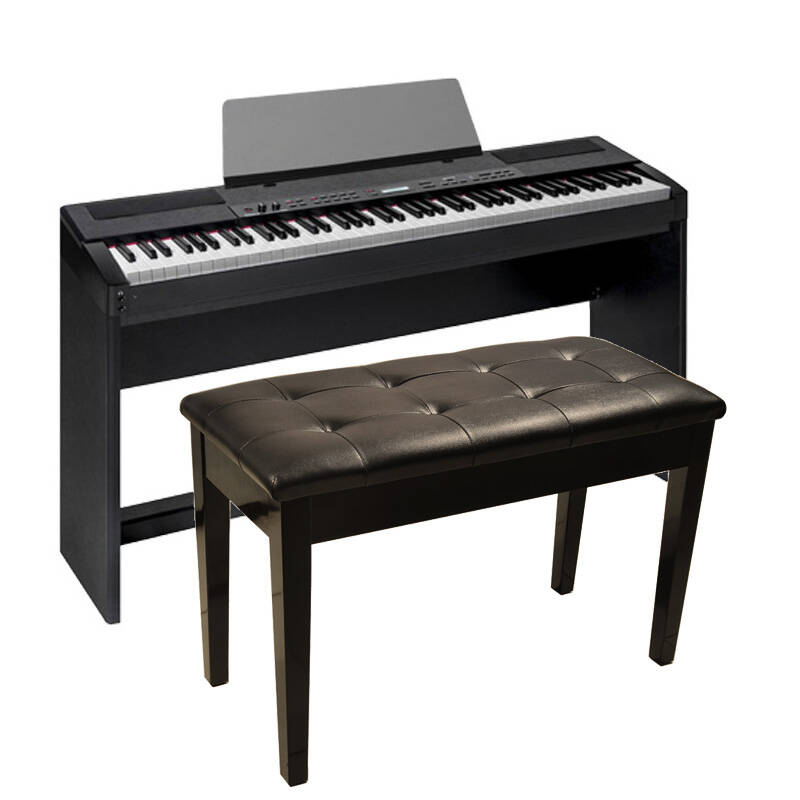 roland罗兰电钢琴mp-100数码钢琴88键重锤电钢琴 黑全套