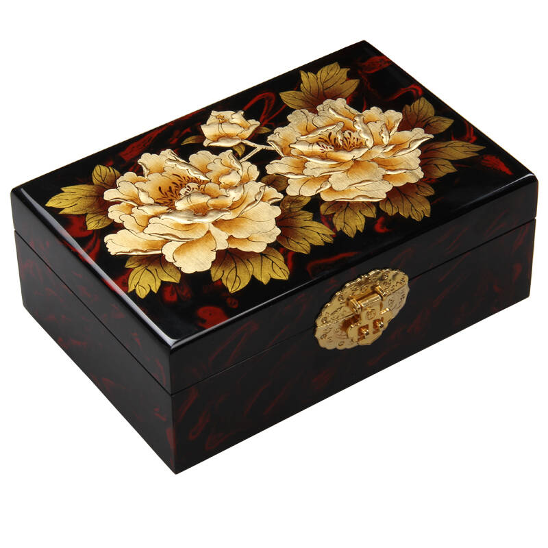 【山西馆】山西特色礼品 平遥漆器首饰盒喜娘出嫁婚庆礼品 新婚结婚