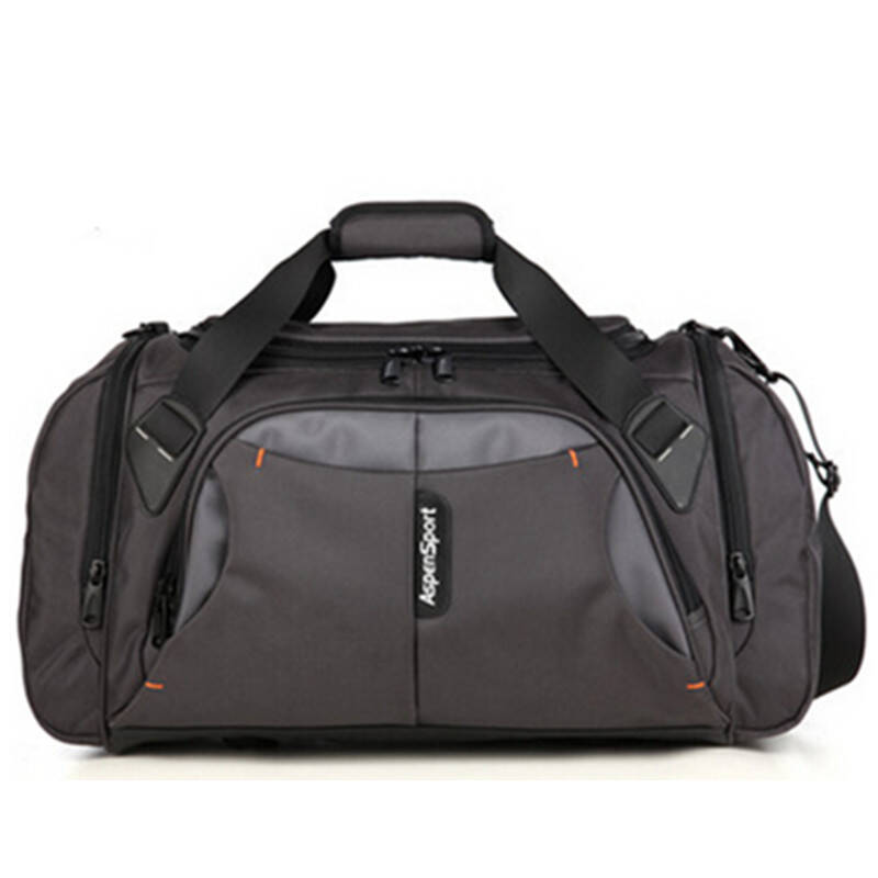 手提旅行包男女商务出差行李包单肩短途旅行袋旅游包 灰色 20英寸