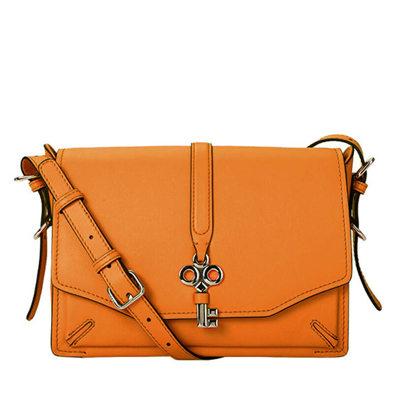 folio 心匙系列专柜正品新款纯色单肩包女式单肩斜挎包 黄色