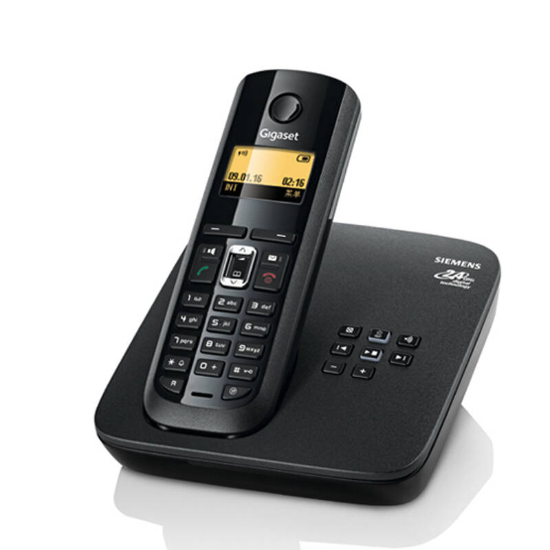 gigaset|siemens 西门子 c585 无绳电话 单机 带留言答录 黑色
