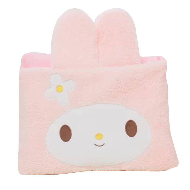 达娃毛绒玩具两用方毯子抱枕靠垫二合一 小可爱