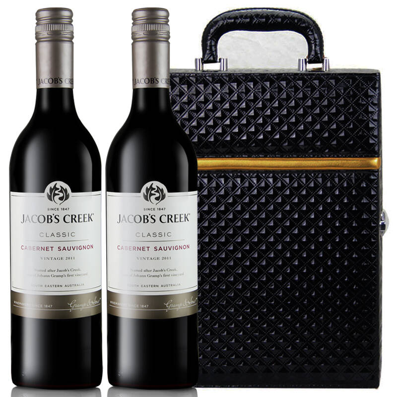 杰卡斯赤霞珠干红 jacob·s creek cabernet sauvignon 双支钻石