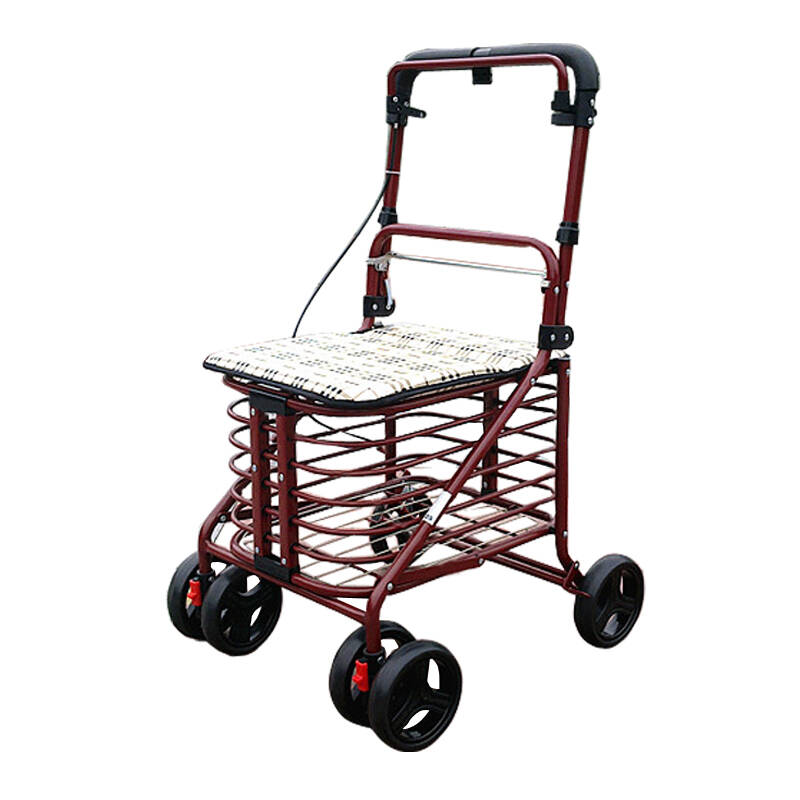 鼎升 老年购物车 老人手推车 ds310 红色