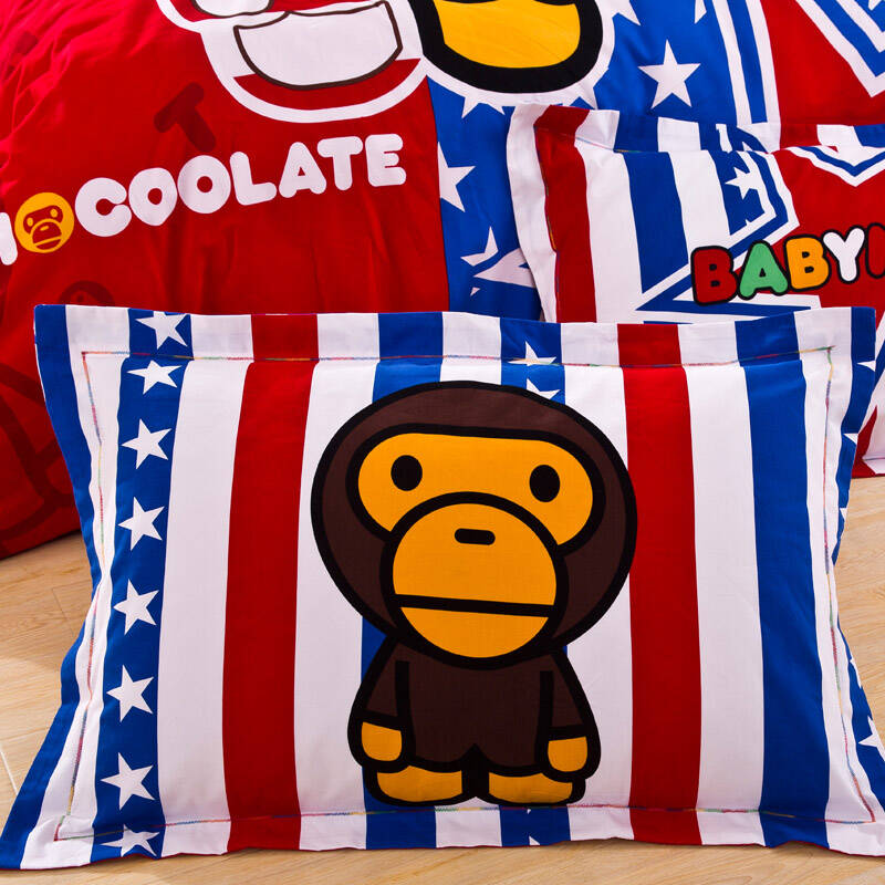 呆呆熊卡通床上用品4件套纯棉 全棉斜纹床单被套四件套1.2 1.5 1.