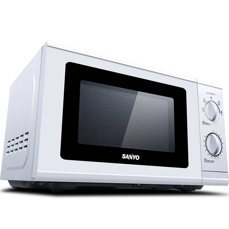 三洋(sanyo)微波炉 20l白色家用小型微波炉em-687ms1(日式简约款)