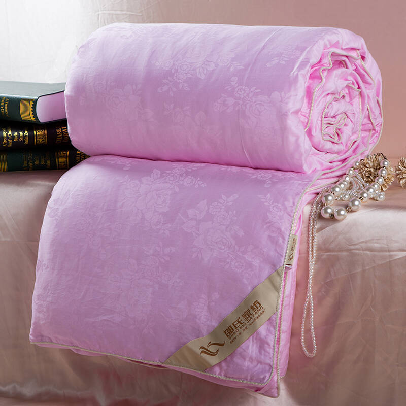 邵氏家纺 全棉婚庆蚕丝被 100%桑蚕丝长丝 子母被单人双人被芯春秋