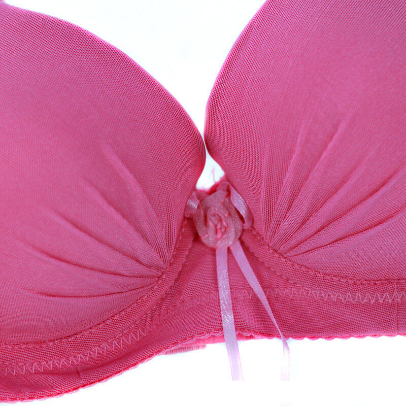 迷瞳 文胸 珍珠水袋按摩内衣女深v性感小胸聚拢调整型女丰胸文胸 6001