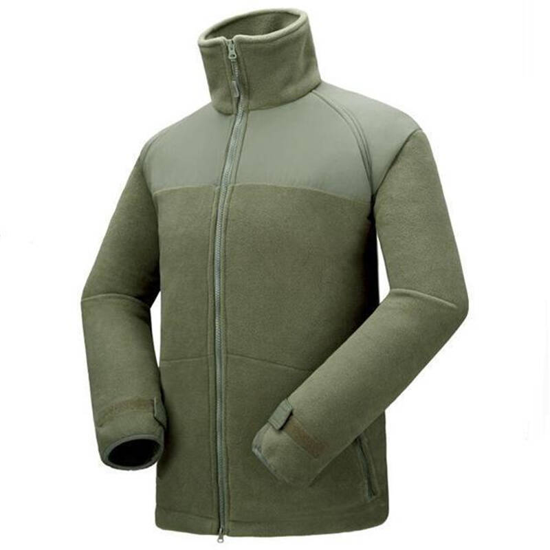 news attack户外 美版战斗衣特战衣 保暖抓绒衣加厚外套 军绿色 xl