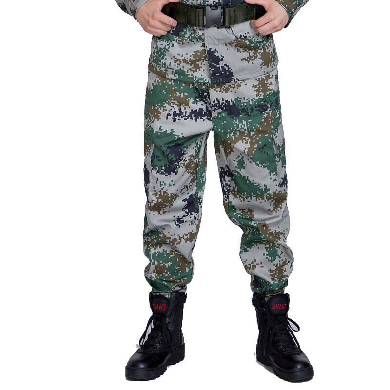 户外学生军训丛林海洋迷彩长裤加厚耐磨 07灰数码 185 5号5型