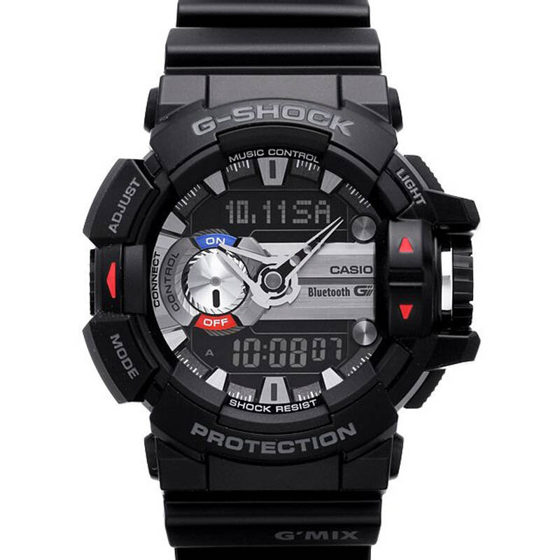 卡西欧(casio)手表 g-shock系列大表盘蓝牙旋转表冠石英电子男表gba