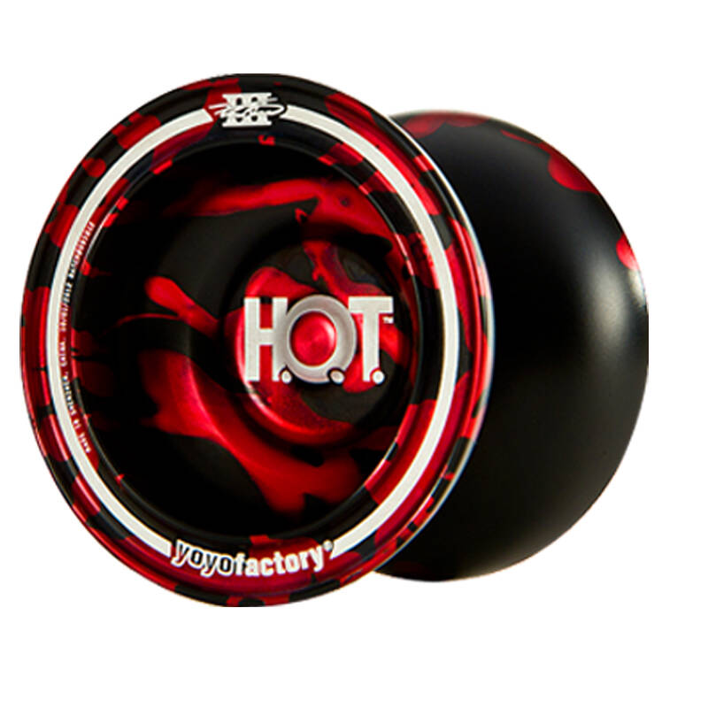 美国yyf hot 专业悠悠球 溜溜球 冠军球 圆弧流线 1a 3a 5a 黑底红爆