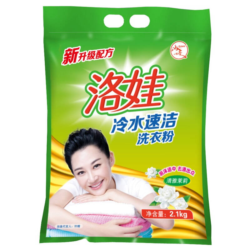 洛娃 冷水速洁洗衣粉2.1kg 京东自营