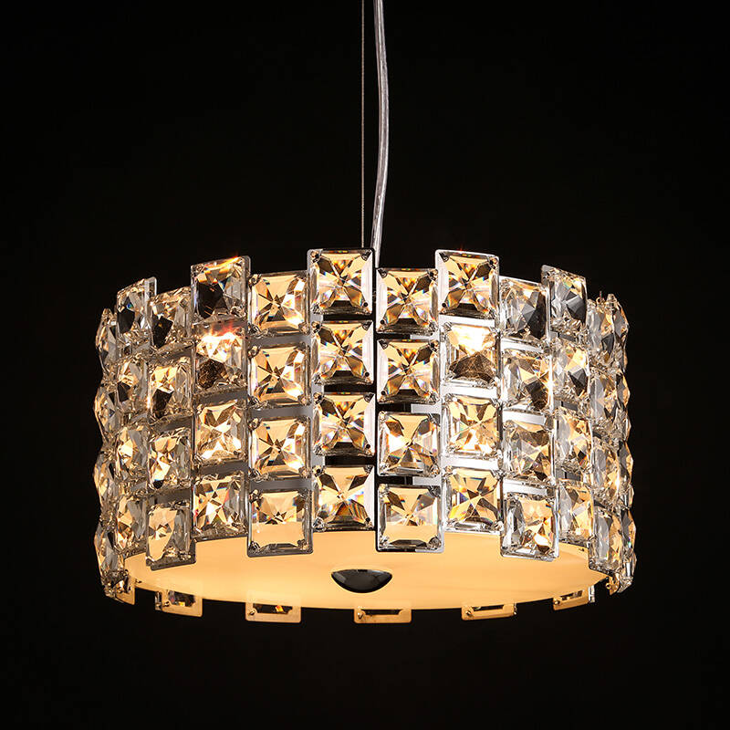kc灯具时尚大气水晶灯罩led吊灯 简约现代餐厅书房卧室水晶吊灯 kc