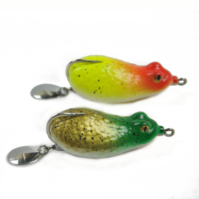 黑鱼雷蛙 14g单钩亮片雷蛙58mm黑鱼专杀雷蛙假饵 绿头金背