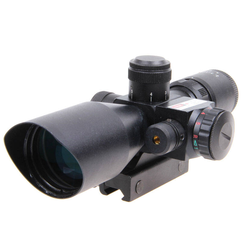 5-10倍变倍 瞄准器红 绿光带红激光寻鸟镜 40 红激光11mm夹具