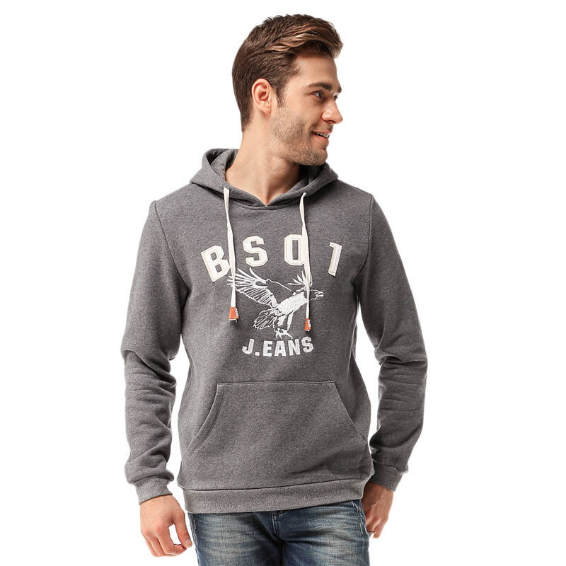 bso小魔怪秋冬款男装开衫卫衣休闲百搭韩版修身 红色 l(175/92a)