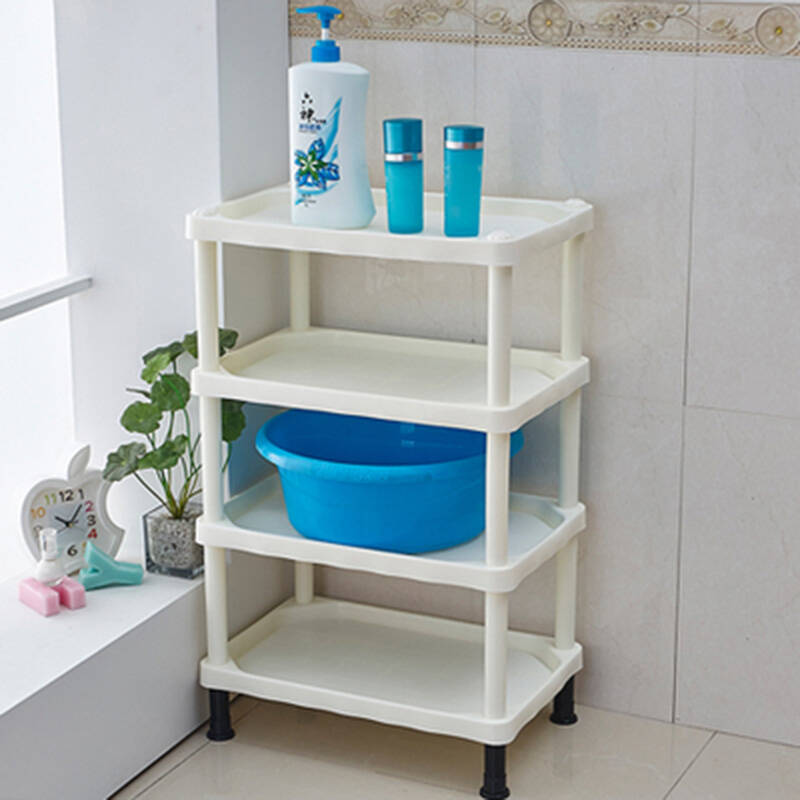 欣颖家居 浴室置物架 塑料脸盆架 卫生间置物架 厨房储物收纳架 方形