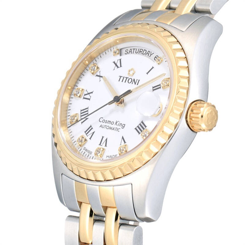 梅花(titoni)手表 宇宙cosmo系列机械情侣对表787sy-019/728sy-019