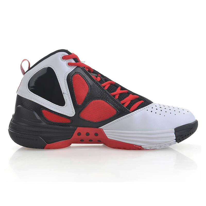 peak匹克猛兽一代减震耐磨中帮男款篮球鞋明星战靴 e32191a 大白/黑色