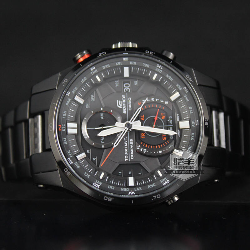 卡西欧(casio)男表 太阳能电波运动时尚男士手表 eqw-a1200dc-1a