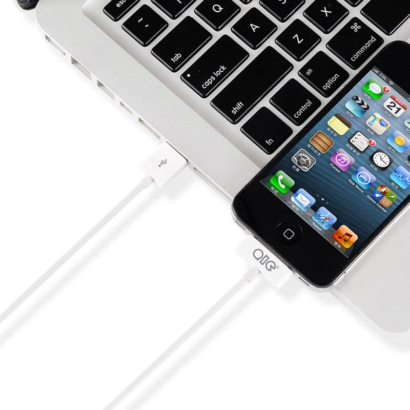 qic c10 苹果apple充电数据线 iphone4/4s/ipad2/3/ipod 1米 白色