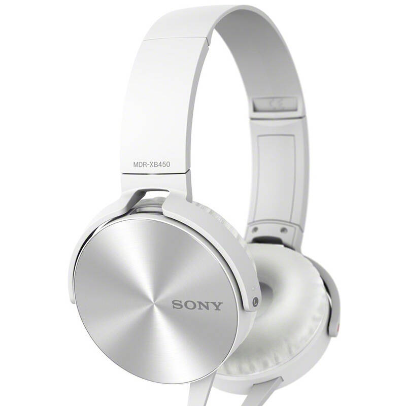 索尼(sony)mdr-xb450ap 重低音 立体声耳机 白色