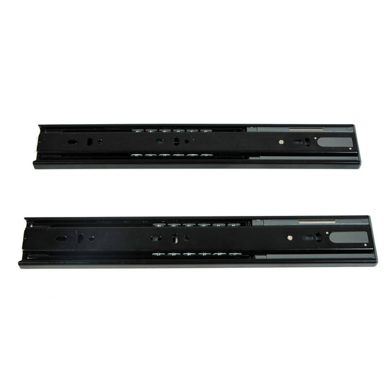 库博 静音阻尼缓冲抽屉轨道三节轨导轨滑轨五金配件 300mm=12寸一付