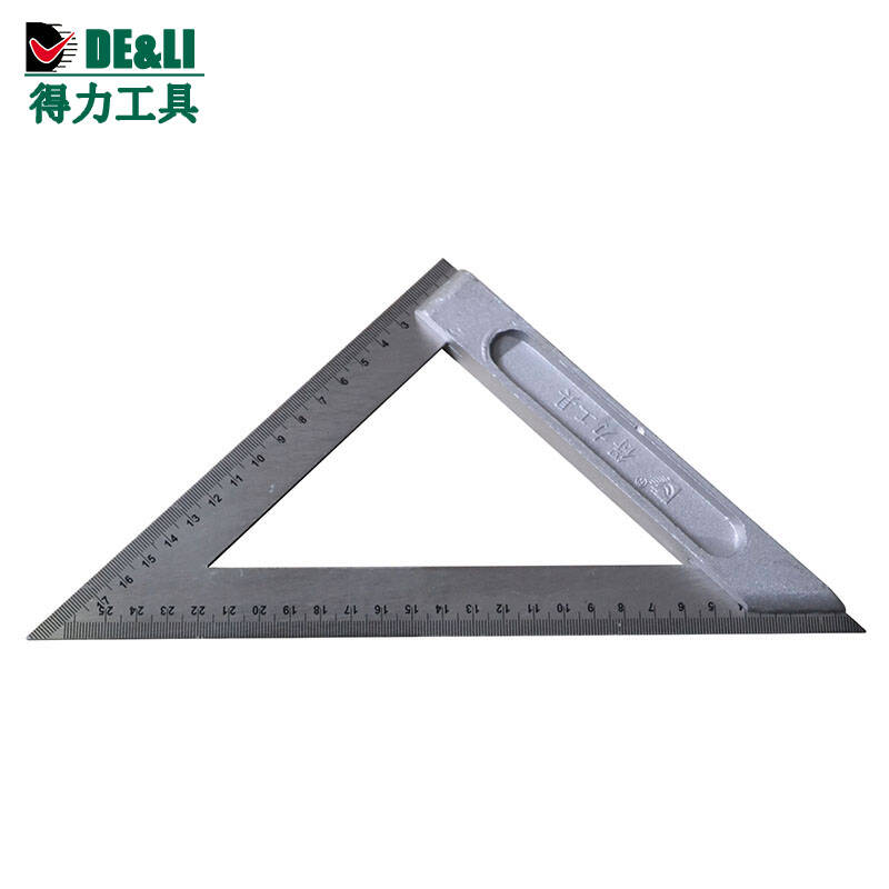 得力(deli)高档不锈钢三角尺 200mm dl3250